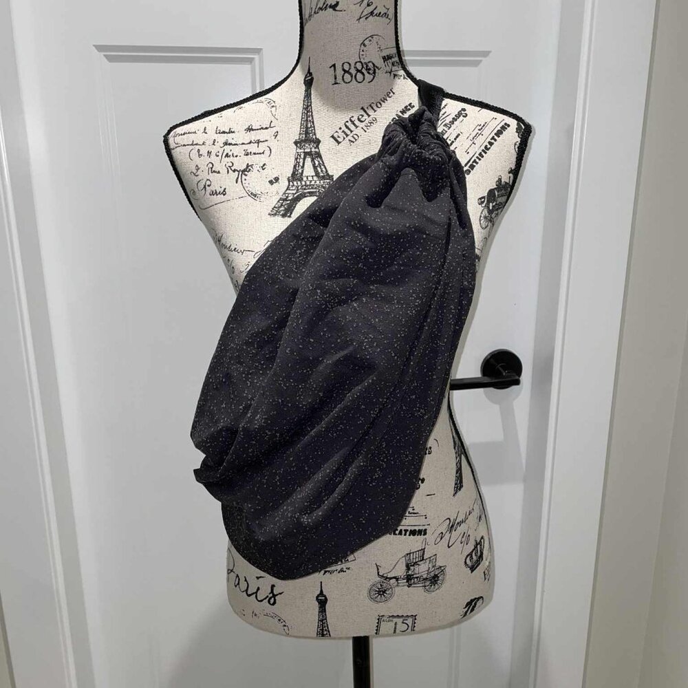 Black Sparkle Sling Bag - Women